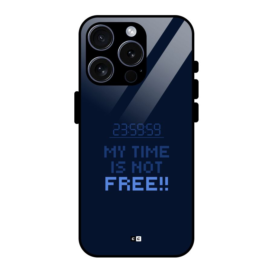 My Time Glass Back Case for iPhone 15 Pro