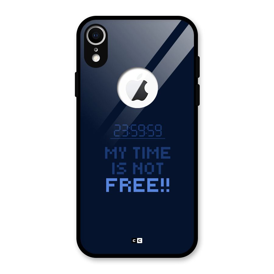 My Time Glass Back Case for iPhone XR Logo Cut