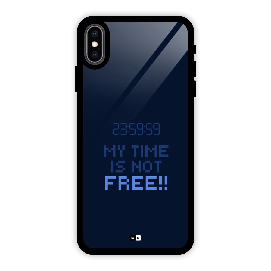 My Time Glass Back Case for iPhone XS Max
