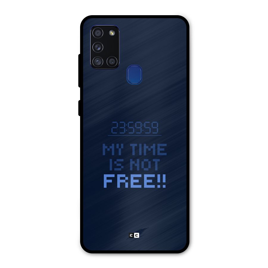 My Time Metal Back Case for Galaxy A21s