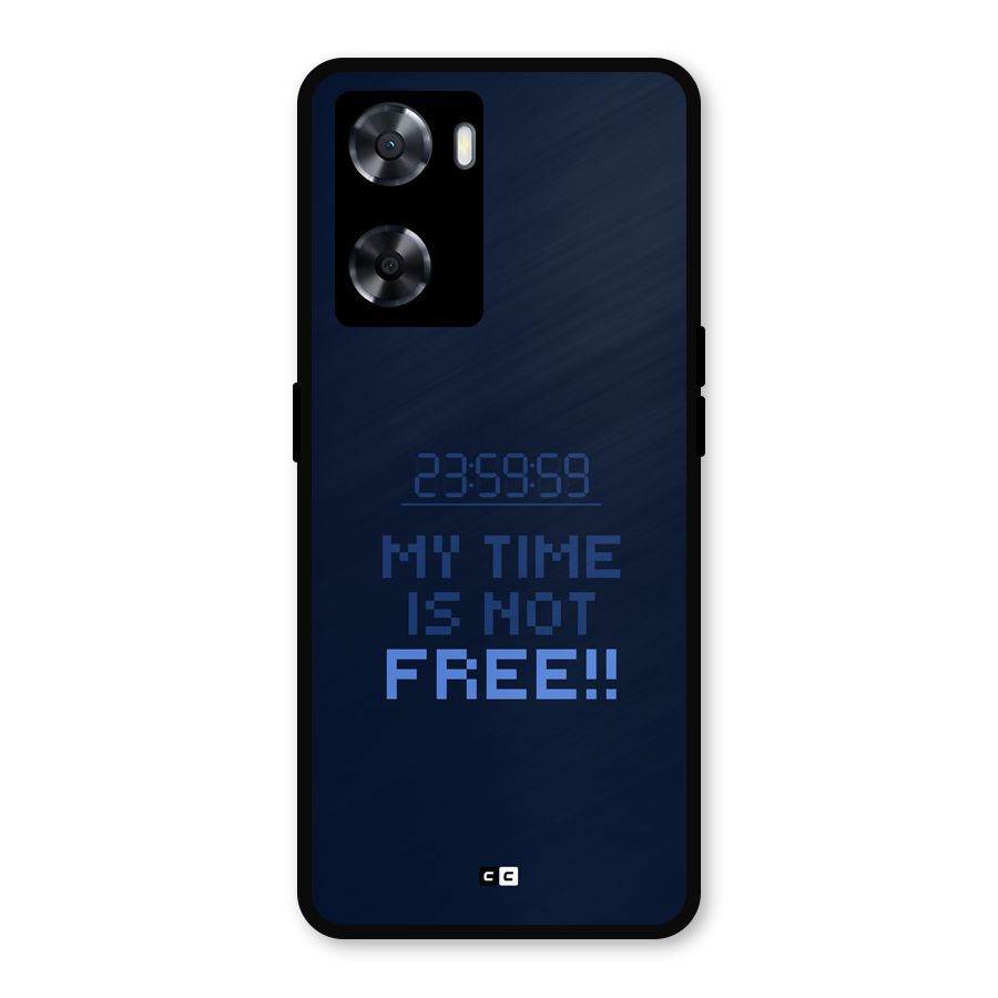 My Time Metal Back Case for Oppo A77s