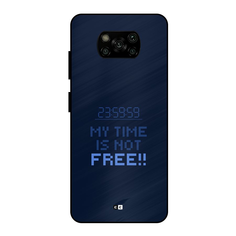My Time Metal Back Case for Poco X3