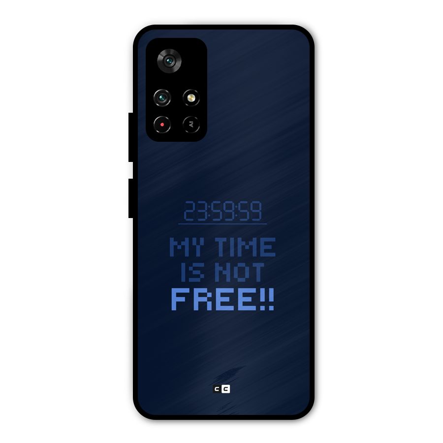 My Time Metal Back Case for Redmi Note 11T 5G