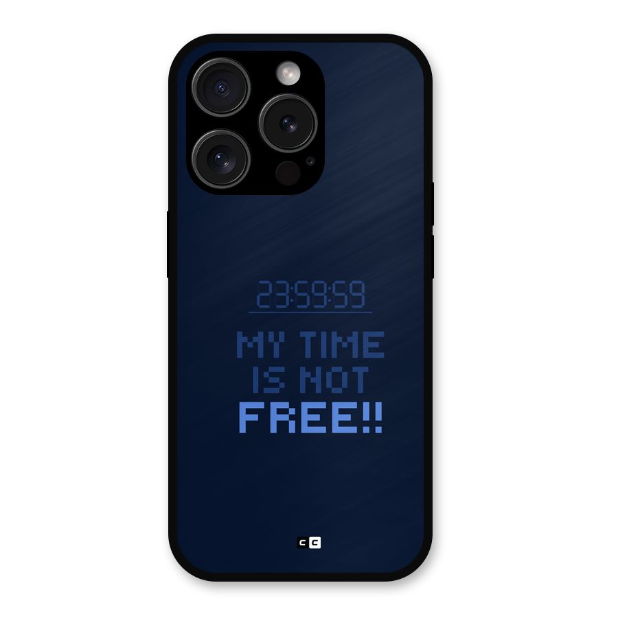 My Time Metal Back Case for iPhone 15 Pro