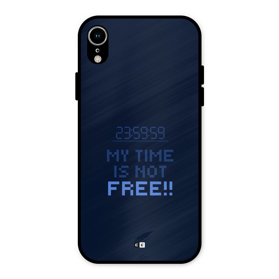 My Time Metal Back Case for iPhone XR