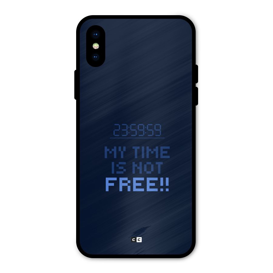 My Time Metal Back Case for iPhone XS