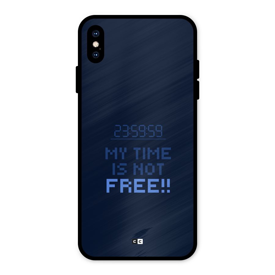 My Time Metal Back Case for iPhone XS Max