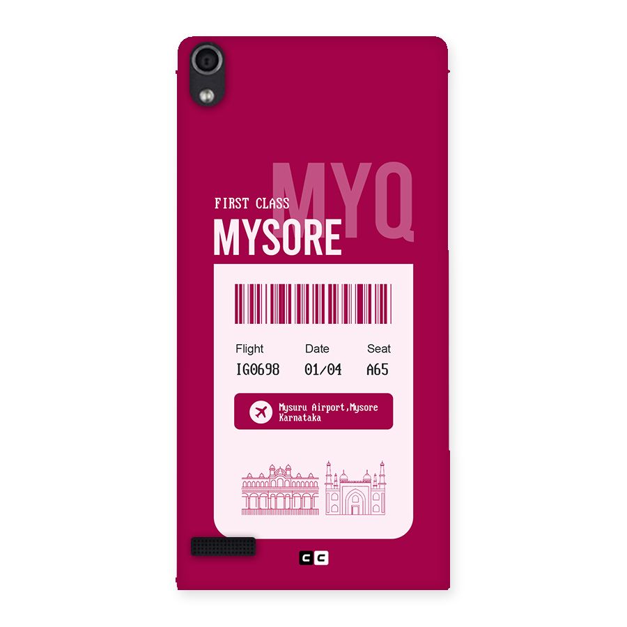 Mysore Boarding Pass Back Case for Ascend P6