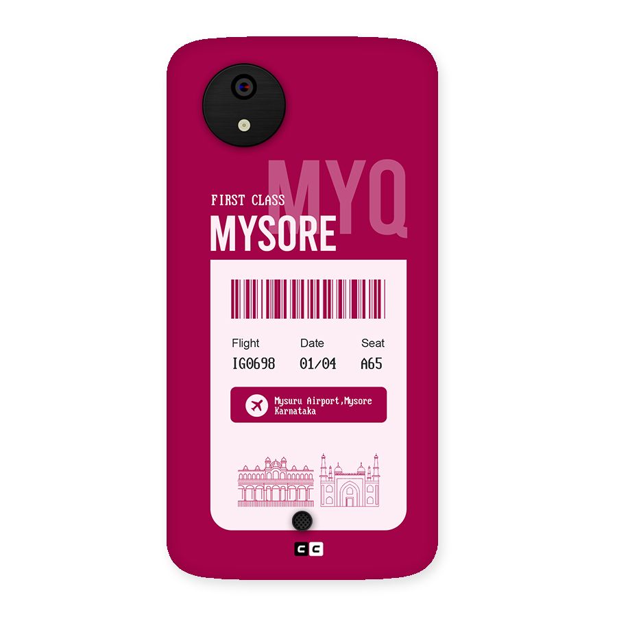 Mysore Boarding Pass Back Case for Canvas A1  AQ4501