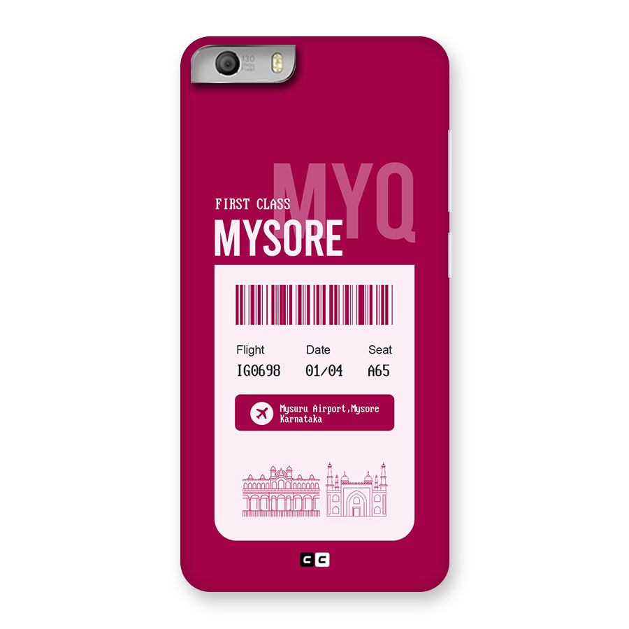 Mysore Boarding Pass Back Case for Canvas Knight 2