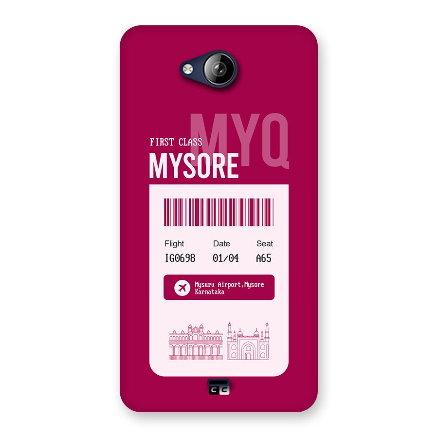 Mysore Boarding Pass Back Case for Canvas Play Q355