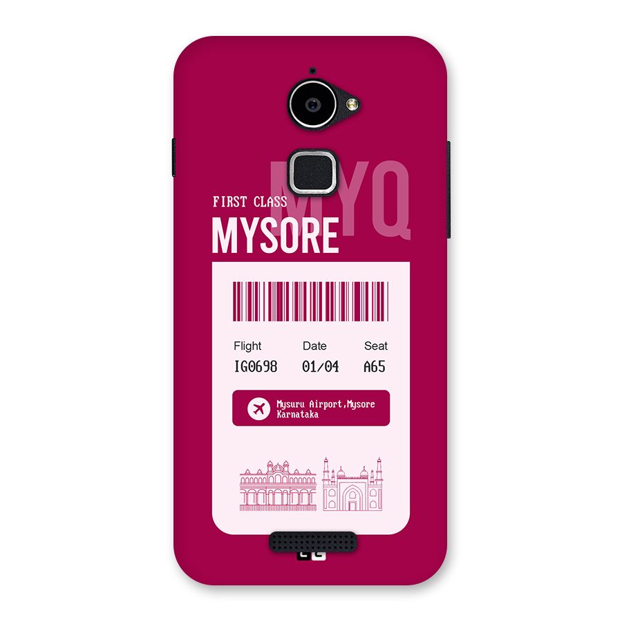 Mysore Boarding Pass Back Case for Coolpad Note 3 Lite