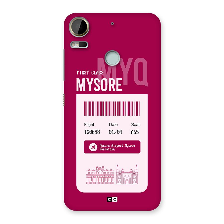 Mysore Boarding Pass Back Case for Desire 10 Pro