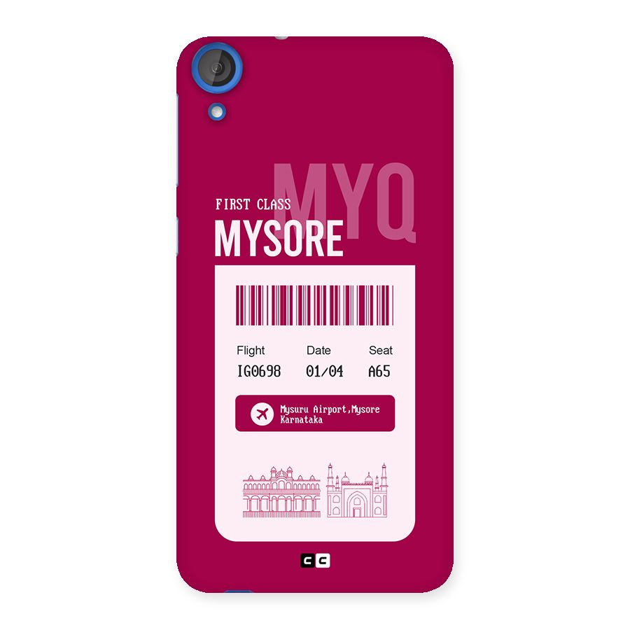 Mysore Boarding Pass Back Case for Desire 820