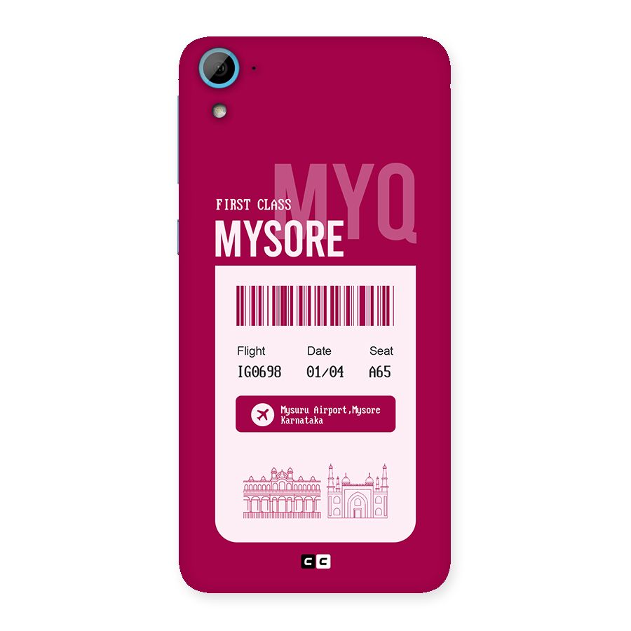 Mysore Boarding Pass Back Case for Desire 826