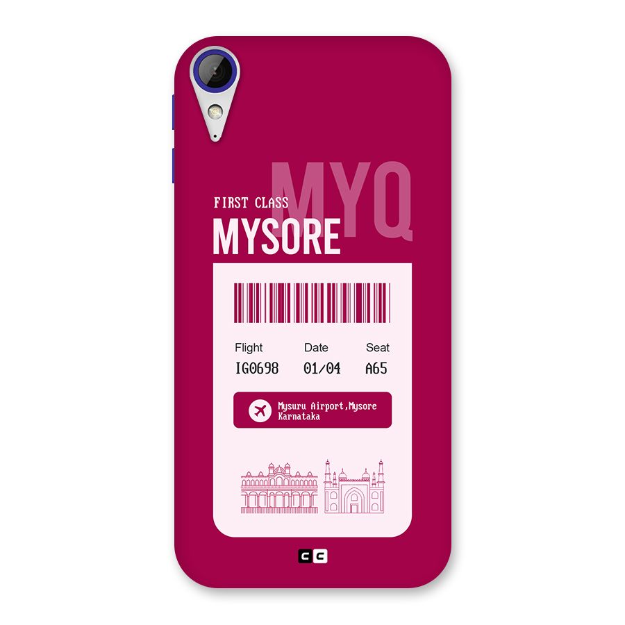 Mysore Boarding Pass Back Case for Desire 830