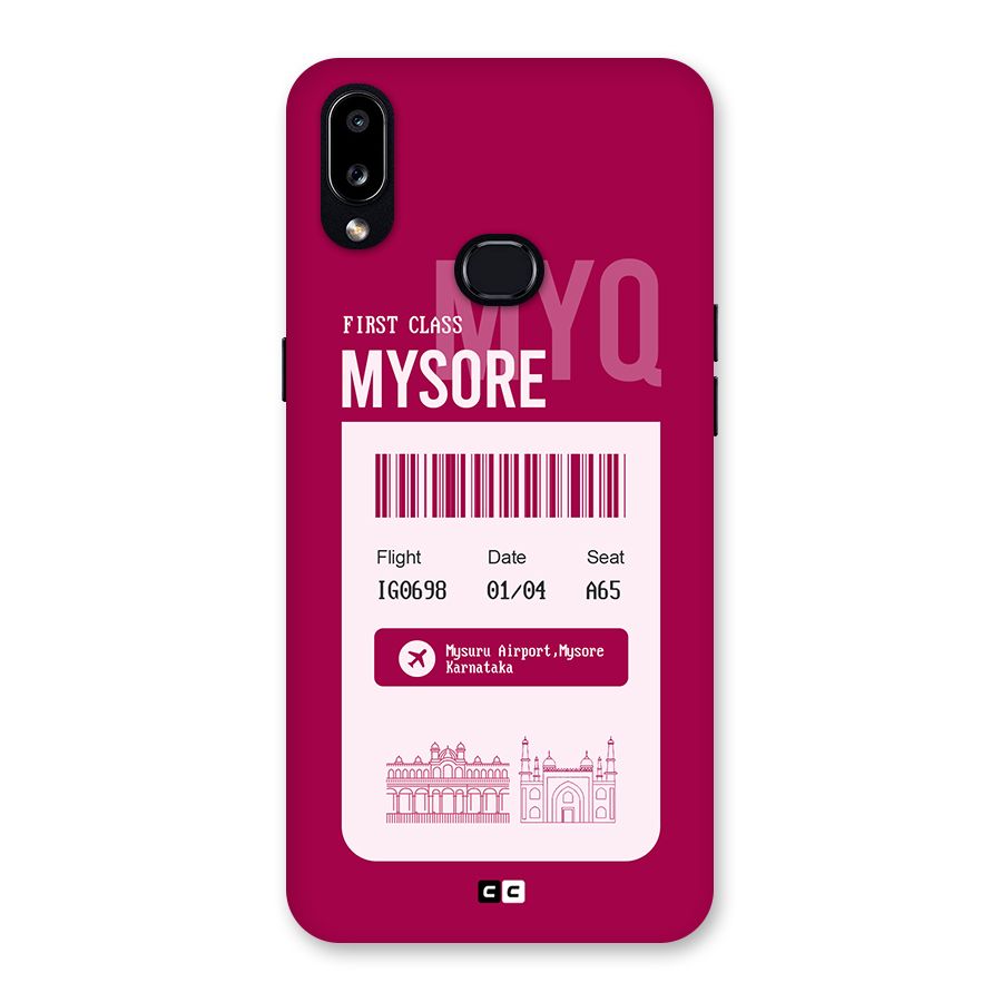 Mysore Boarding Pass Back Case for Galaxy A10s