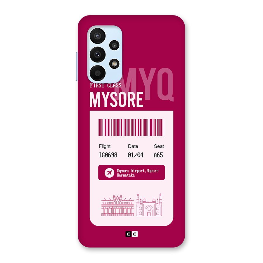 Mysore Boarding Pass Back Case for Galaxy A23