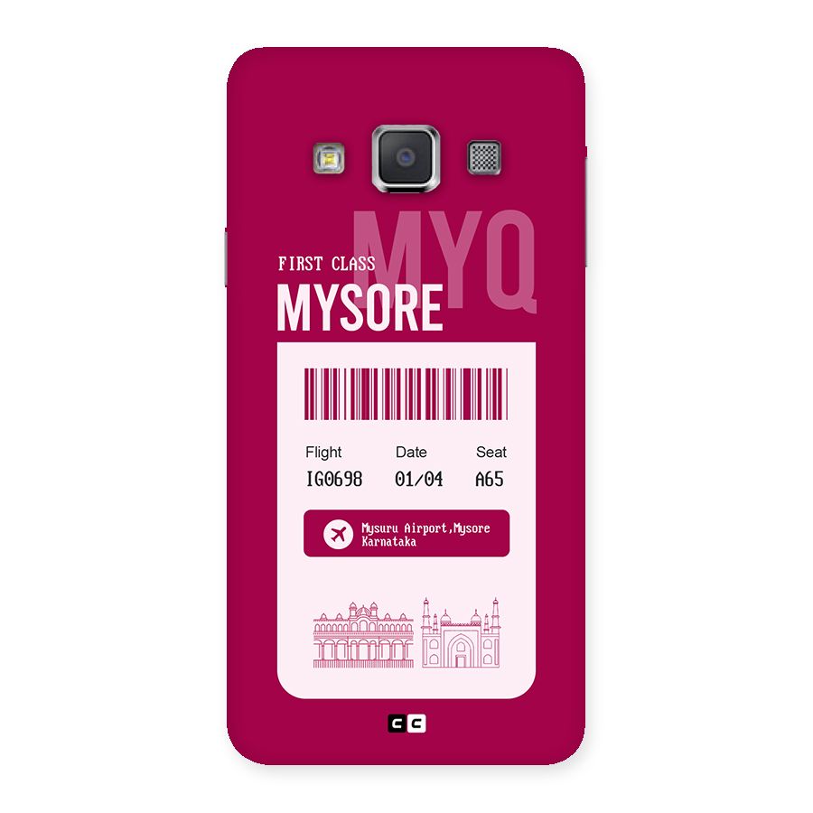 Mysore Boarding Pass Back Case for Galaxy A3