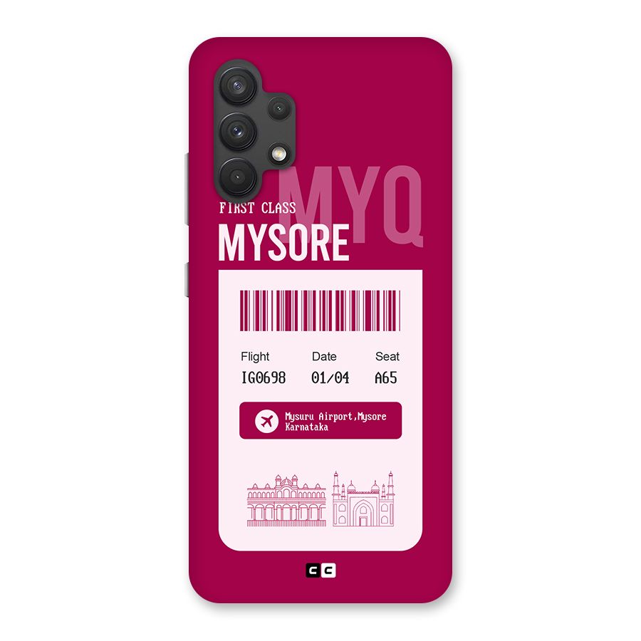 Mysore Boarding Pass Back Case for Galaxy A32
