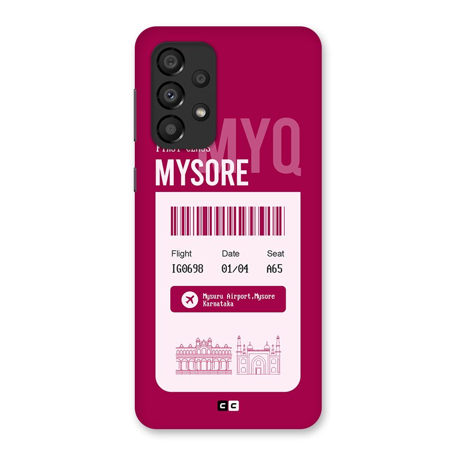 Mysore Boarding Pass Back Case for Galaxy A33 5G