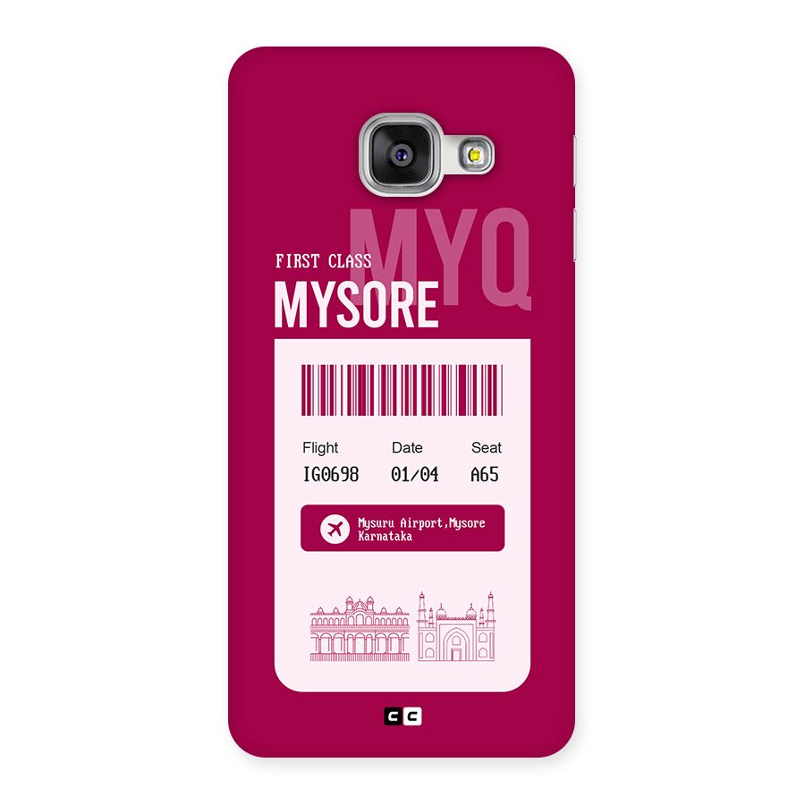 Mysore Boarding Pass Back Case for Galaxy A3 (2016)