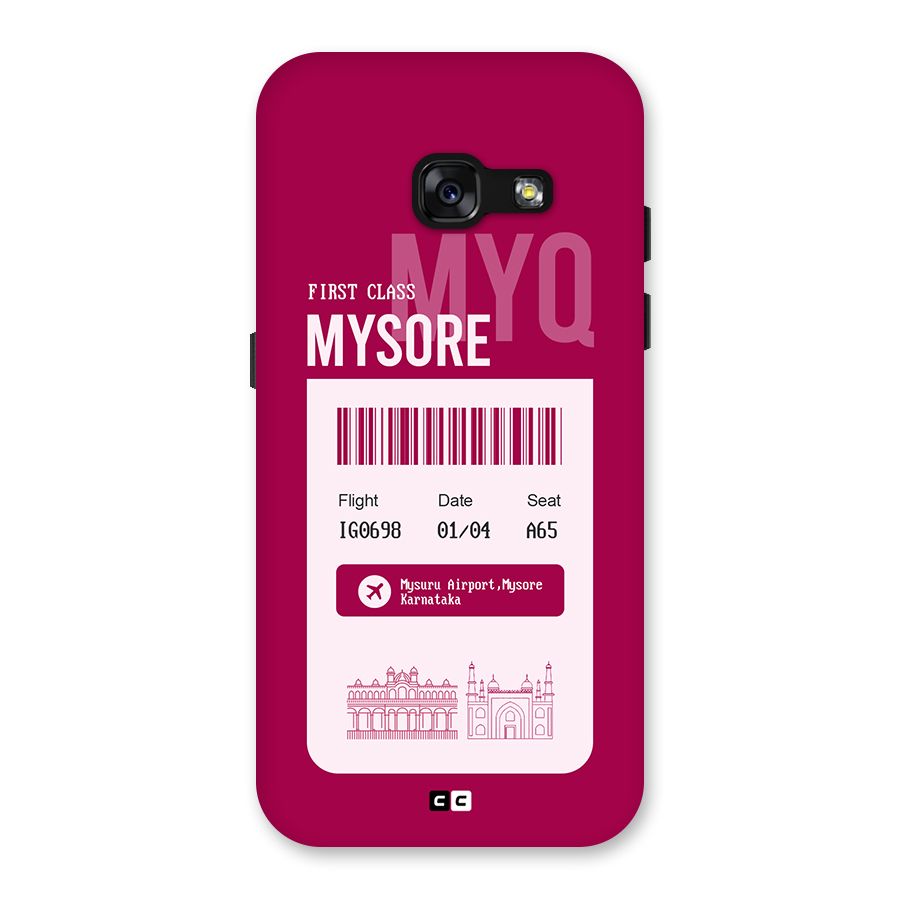 Mysore Boarding Pass Back Case for Galaxy A3 (2017)