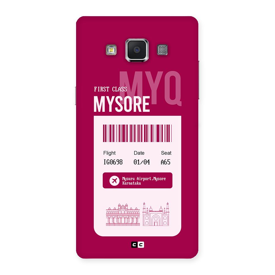 Mysore Boarding Pass Back Case for Galaxy A5
