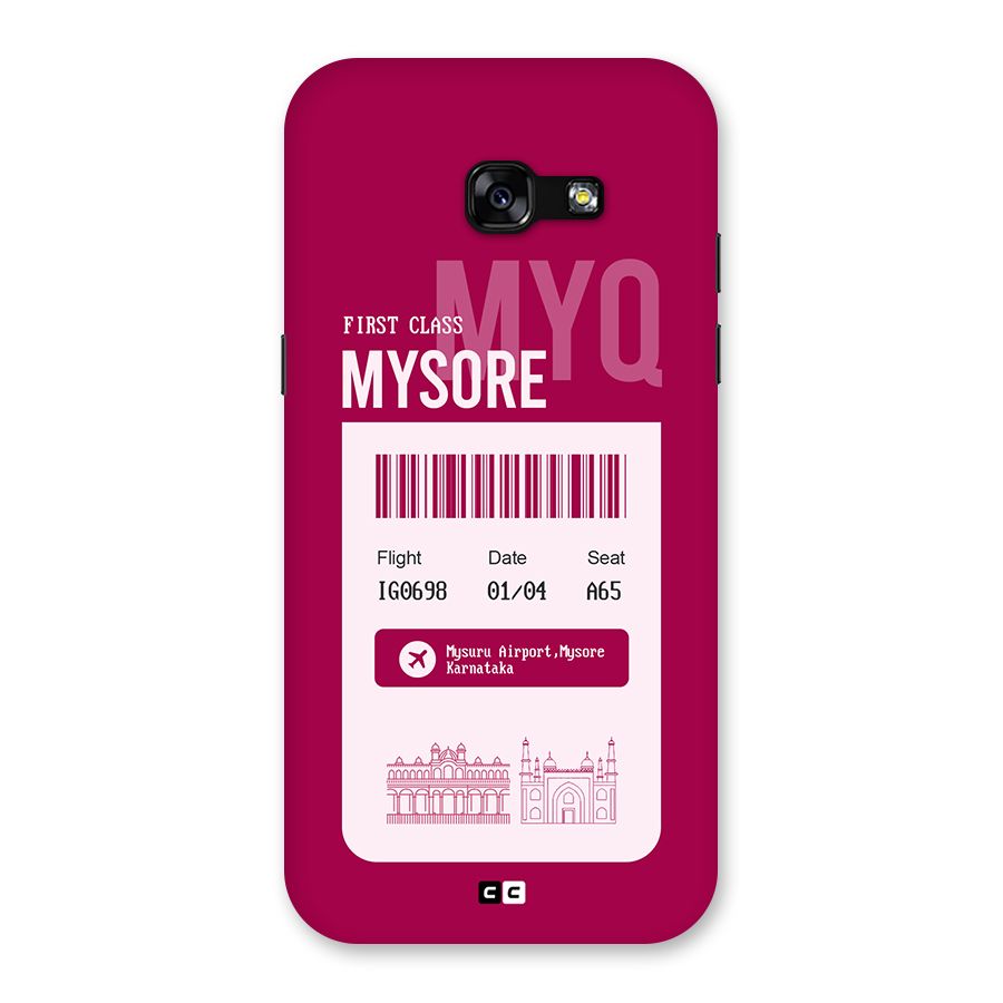 Mysore Boarding Pass Back Case for Galaxy A5 2017