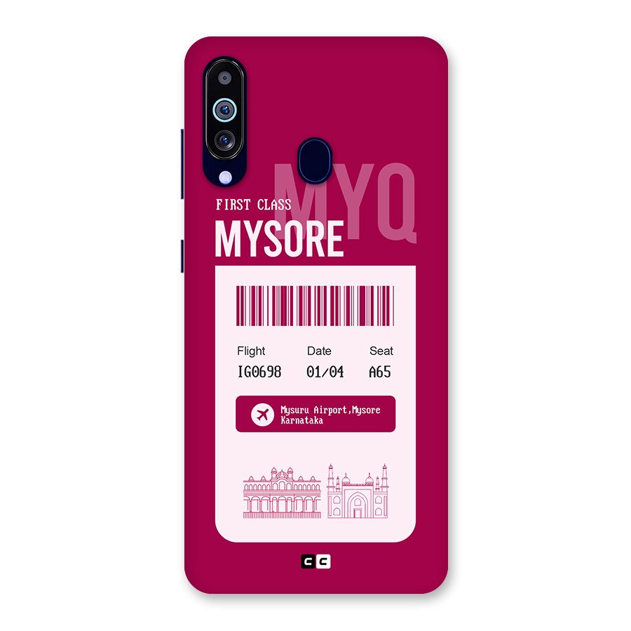 Mysore Boarding Pass Back Case for Galaxy A60