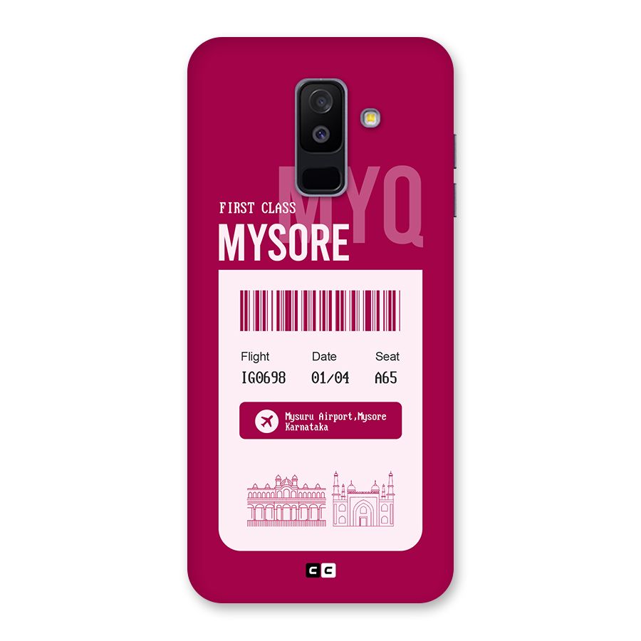 Mysore Boarding Pass Back Case for Galaxy A6 Plus