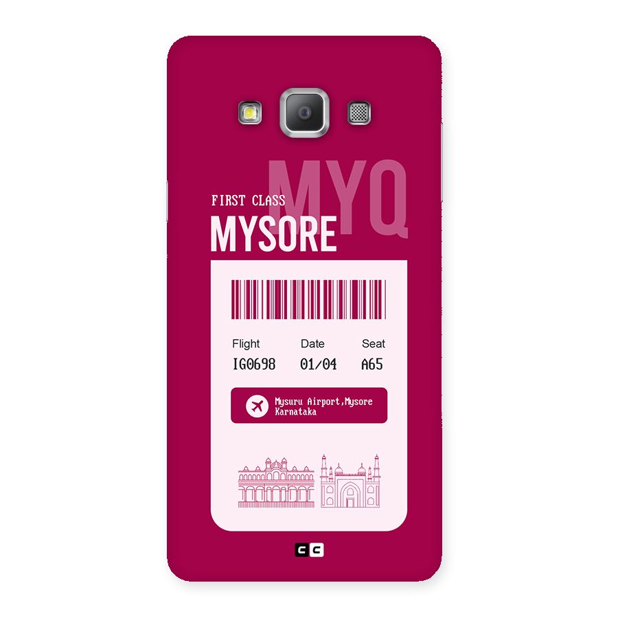 Mysore Boarding Pass Back Case for Galaxy A7
