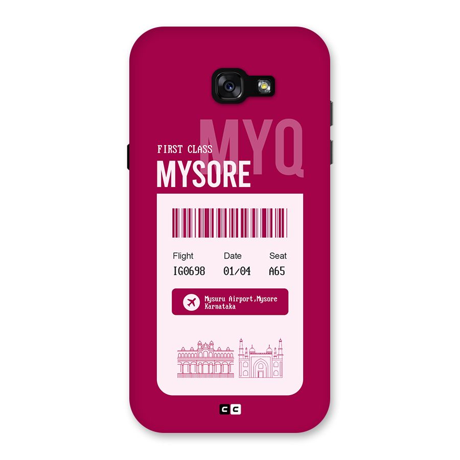 Mysore Boarding Pass Back Case for Galaxy A7 (2017)