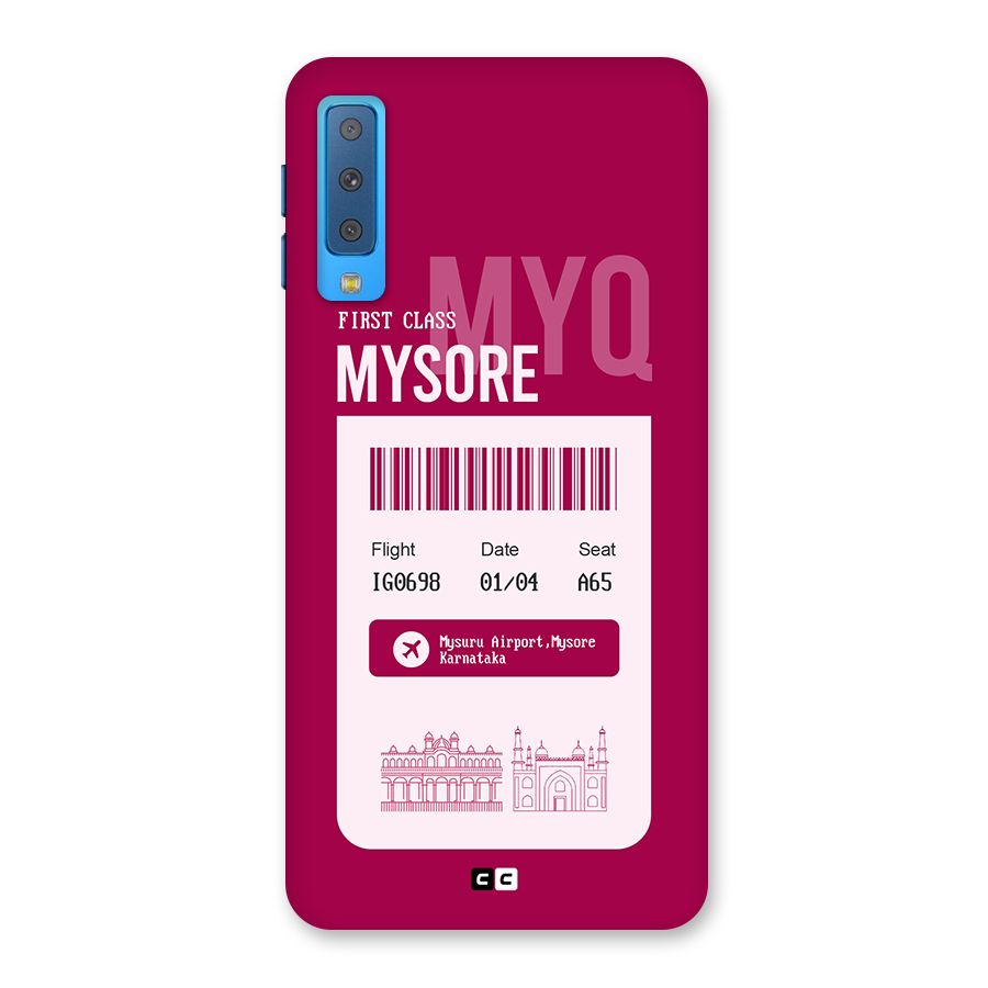 Mysore Boarding Pass Back Case for Galaxy A7 (2018)