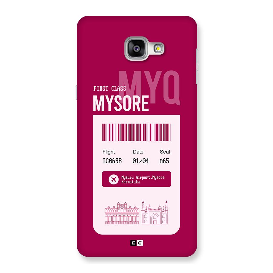 Mysore Boarding Pass Back Case for Galaxy A9