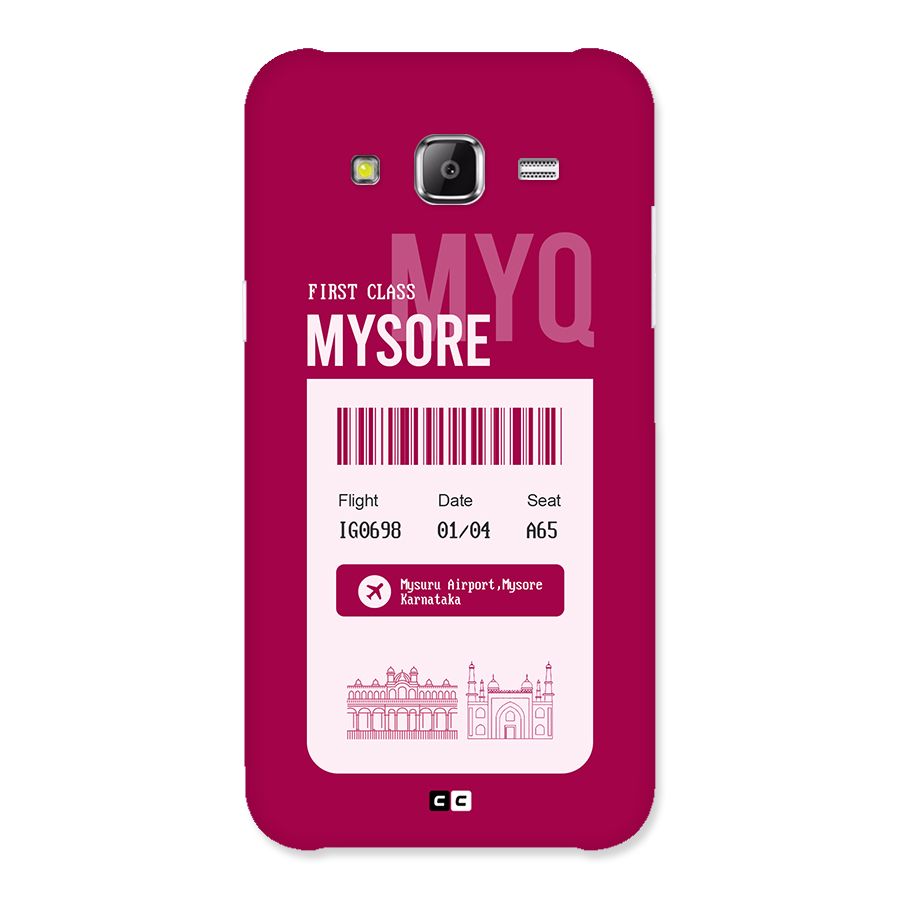 Mysore Boarding Pass Back Case for Galaxy J2 Prime