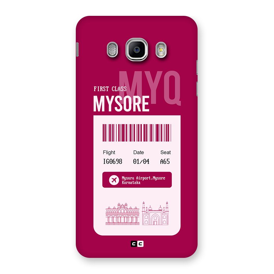 Mysore Boarding Pass Back Case for Galaxy J5 2016