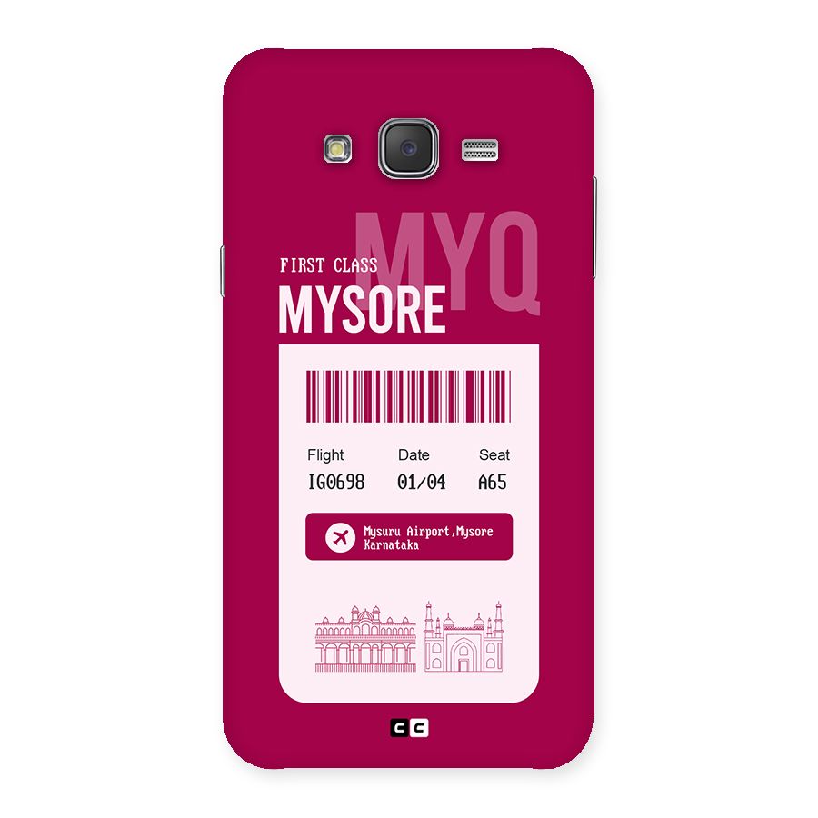 Mysore Boarding Pass Back Case for Galaxy J7