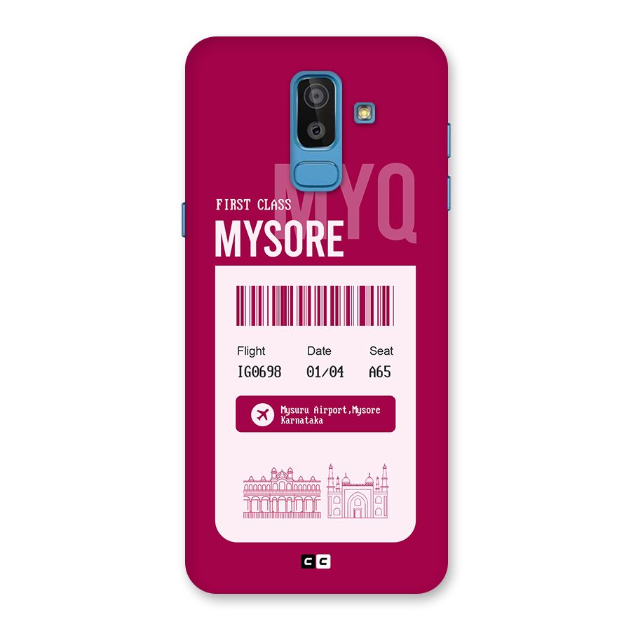Mysore Boarding Pass Back Case for Galaxy J8