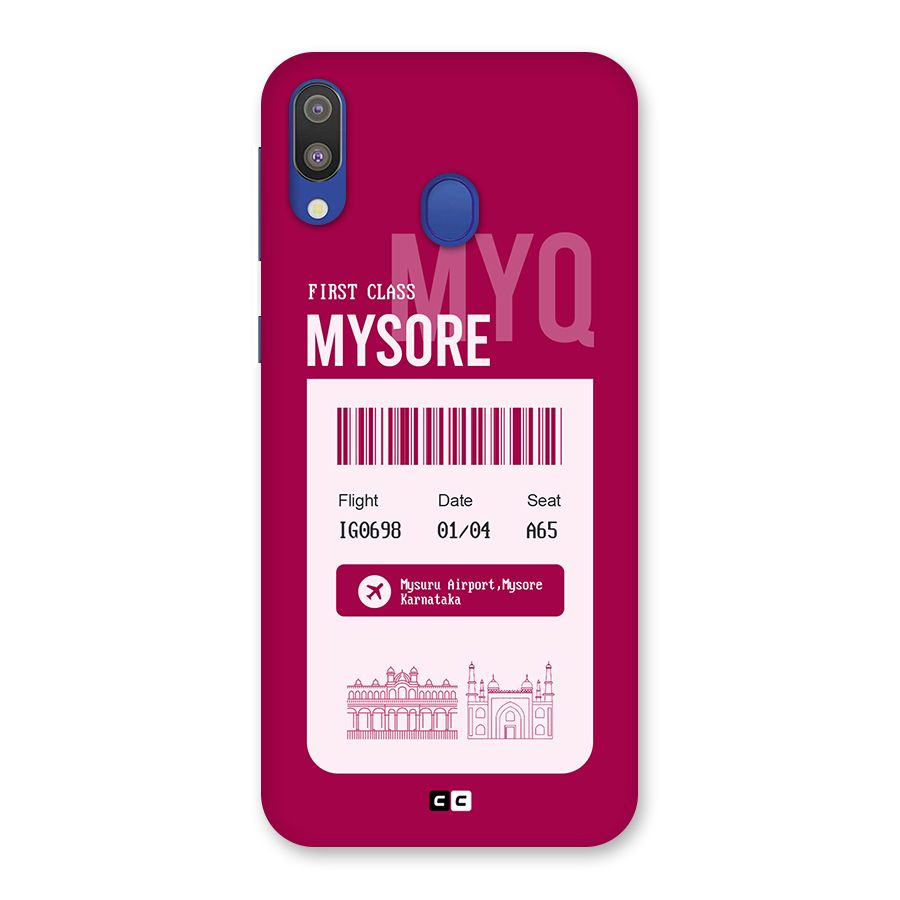 Mysore Boarding Pass Back Case for Galaxy M20