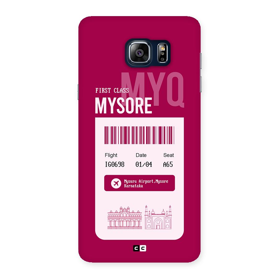Mysore Boarding Pass Back Case for Galaxy Note 5
