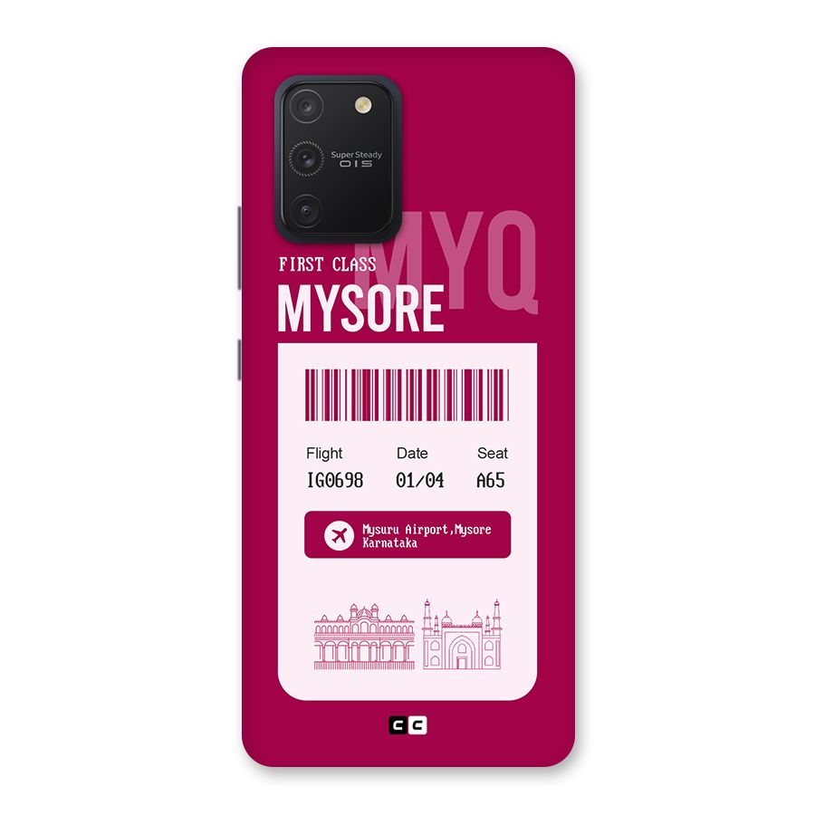 Mysore Boarding Pass Back Case for Galaxy S10 Lite