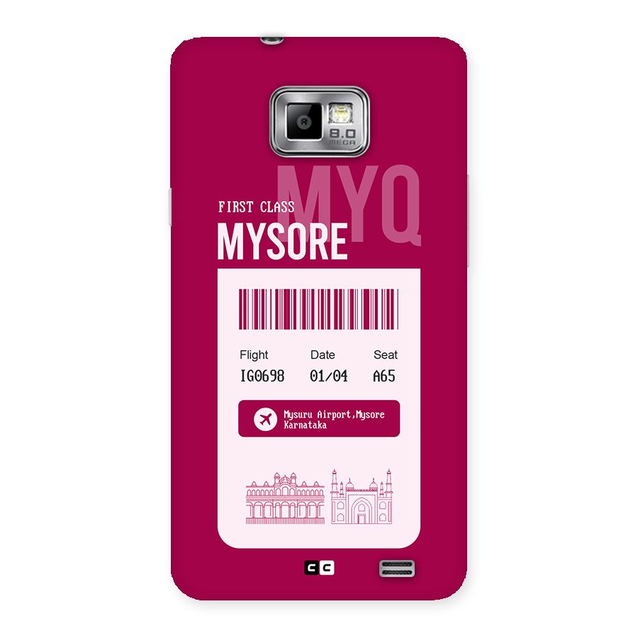Mysore Boarding Pass Back Case for Galaxy S2