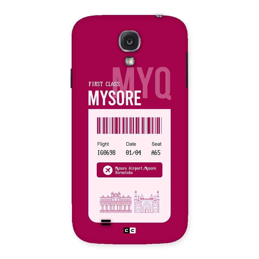 Mysore Boarding Pass Back Case for Galaxy S4