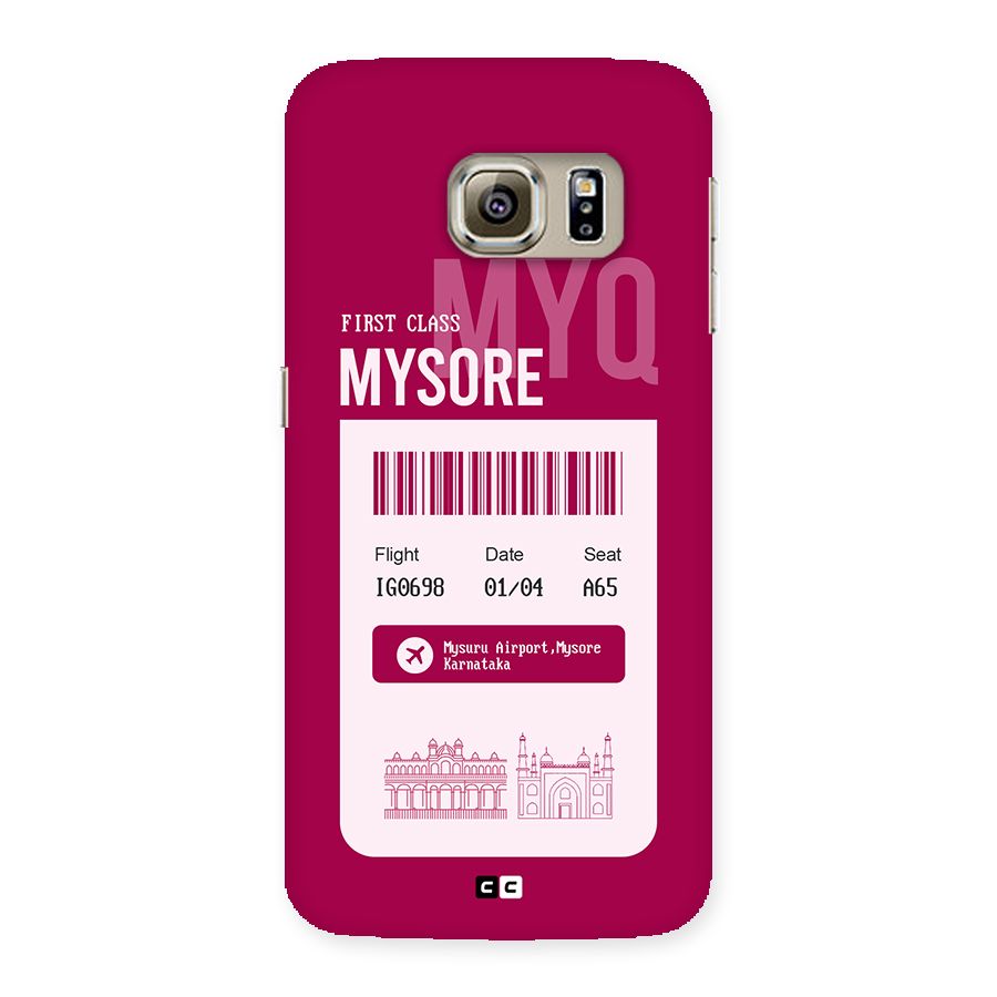 Mysore Boarding Pass Back Case for Galaxy S6 edge