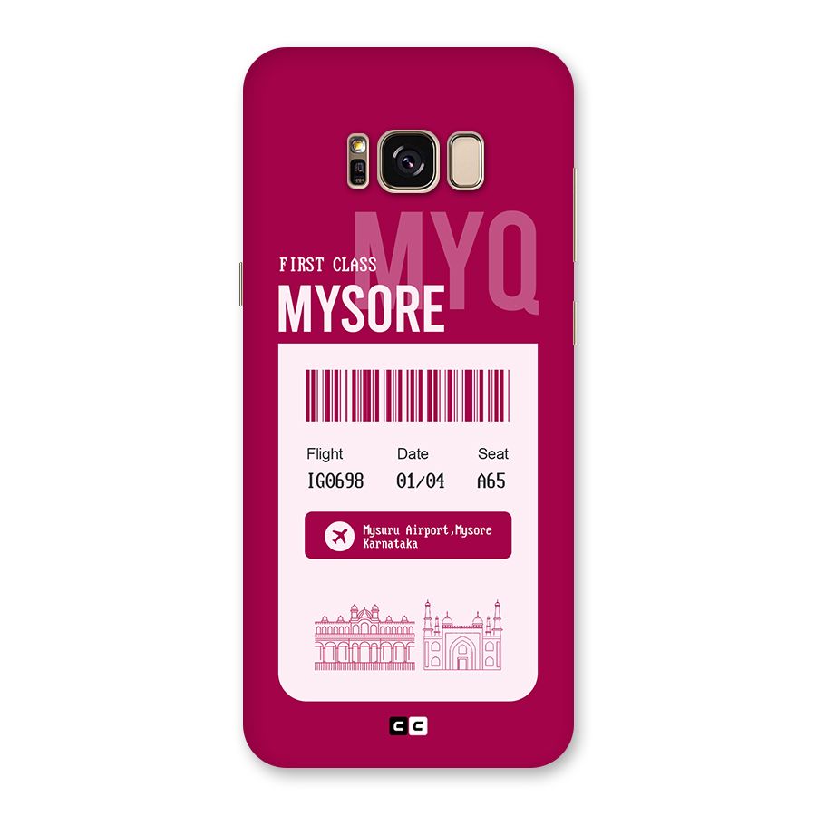 Mysore Boarding Pass Back Case for Galaxy S8 Plus