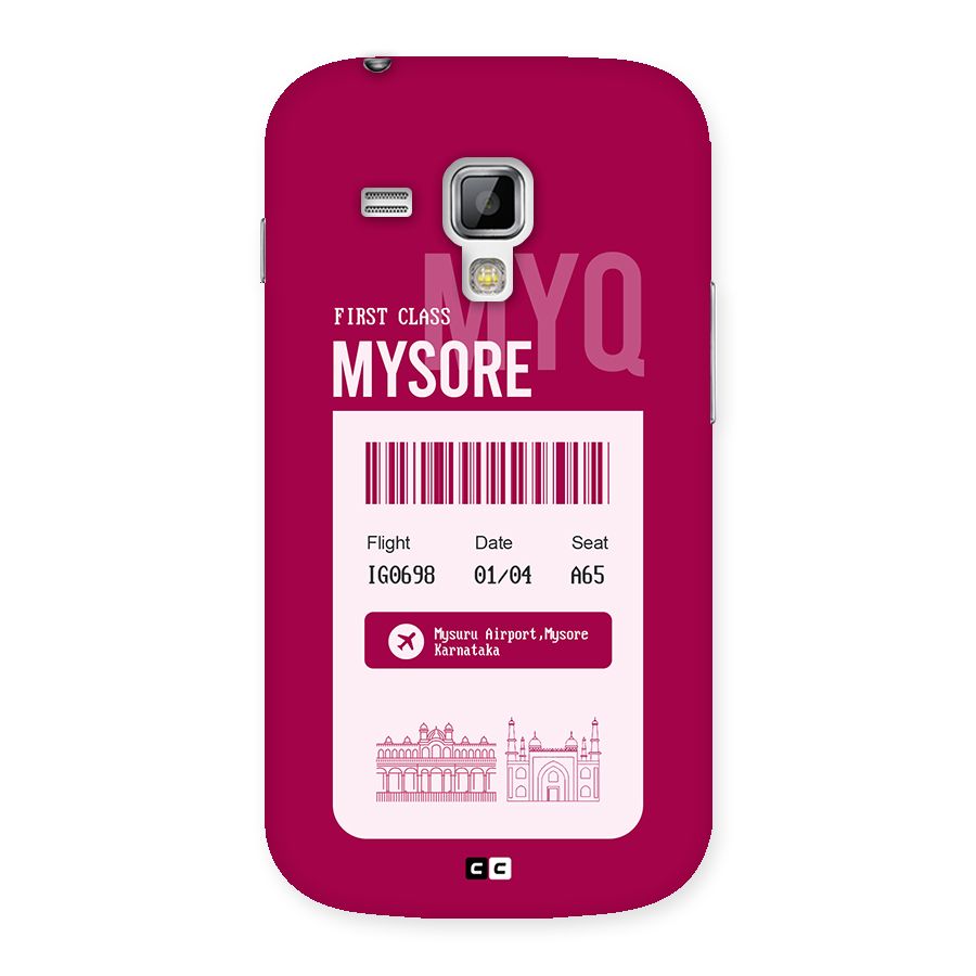 Mysore Boarding Pass Back Case for Galaxy S Duos