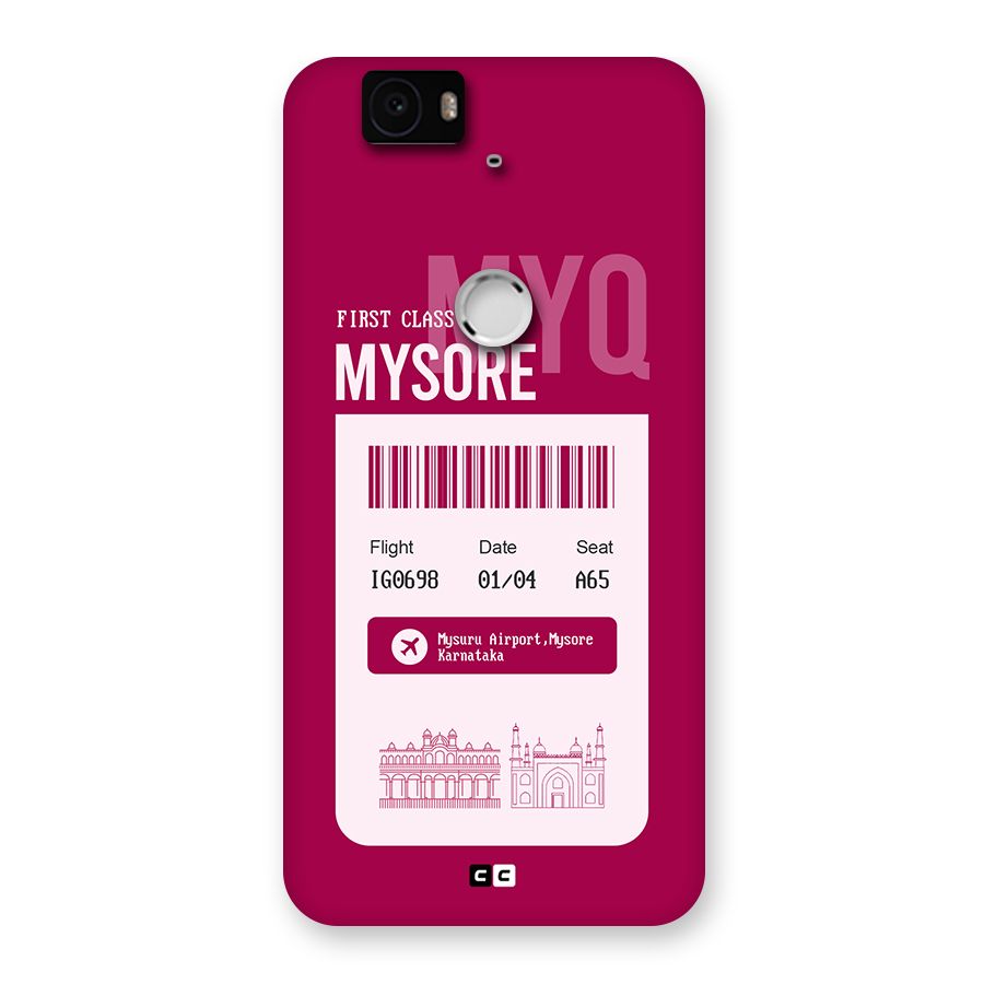 Mysore Boarding Pass Back Case for Google Nexus 6P