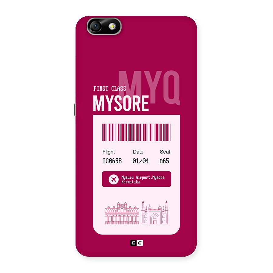 Mysore Boarding Pass Back Case for Honor 4X