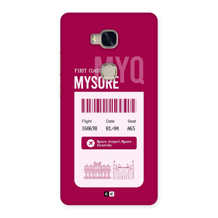 Mysore Boarding Pass Back Case for Honor 5X